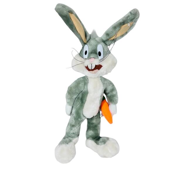 Looney Tunes Bugs Bunny Plush Vintage 15" Carrot Toys Stuffed Animal Toy - Picture 1 of 10